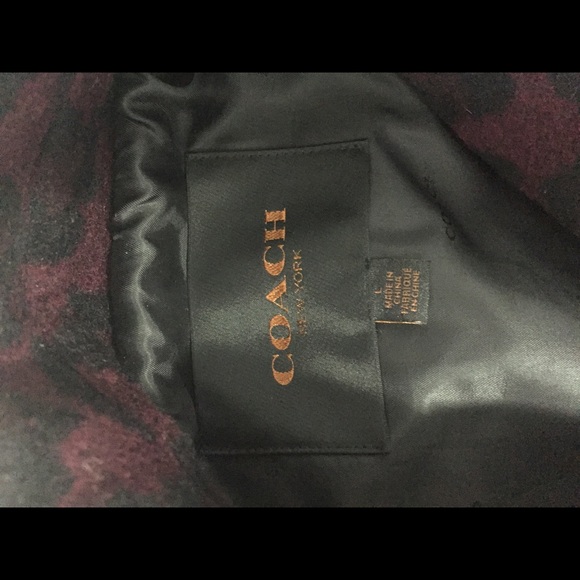 🐆 COACH Cranberry and black leopard print 🐆 - Picture 7 of 8